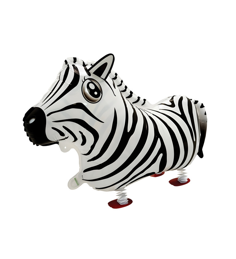 Chodící fóliový balónek – zebra