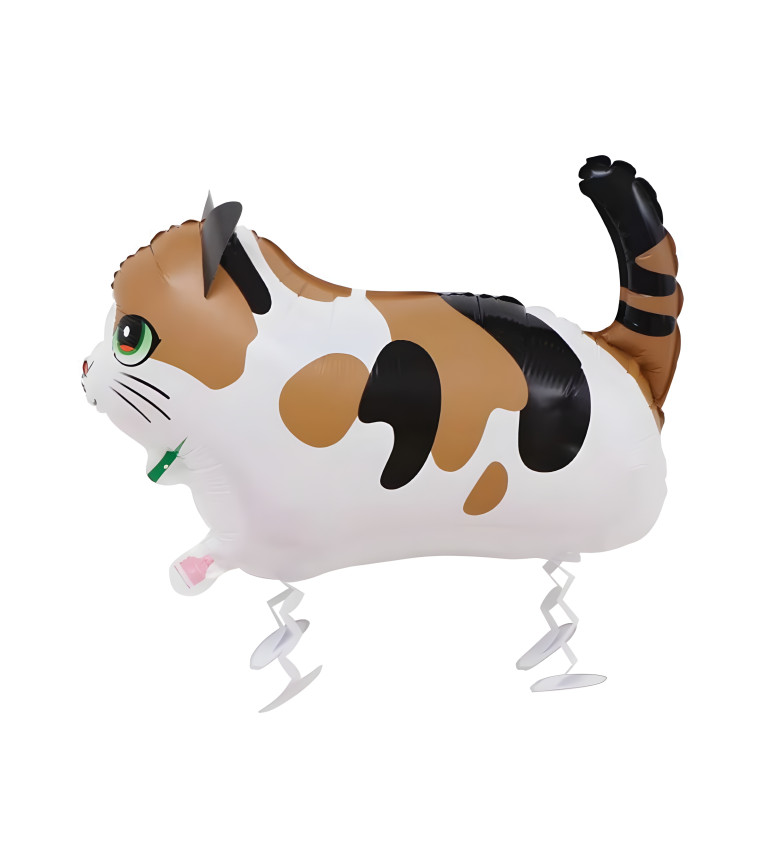Chodící fóliový balónek – kočka