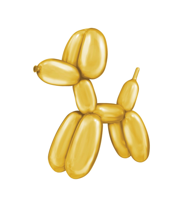 Balónky na modelování – zlaté