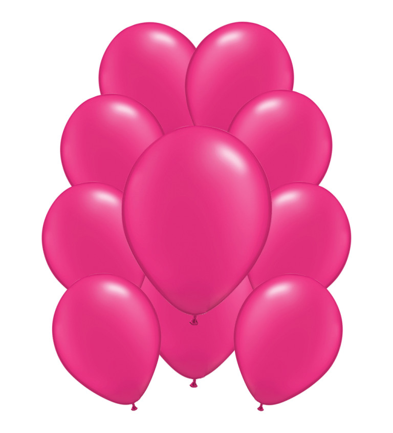 Latexové balónky pastelové – tmavě růžové