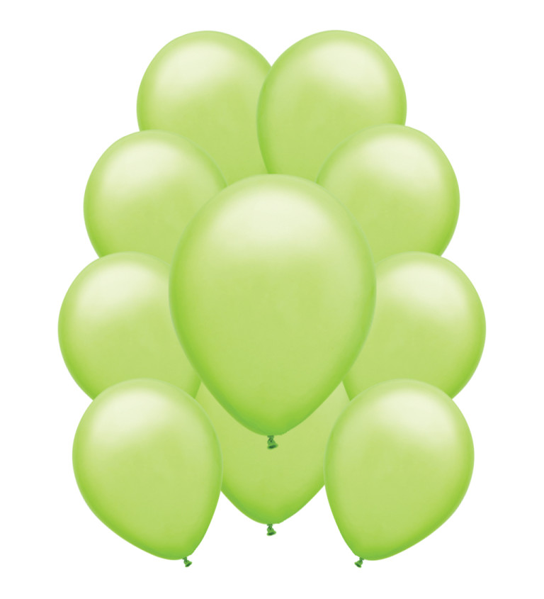 Latexové balónky pastelové – světle zelené