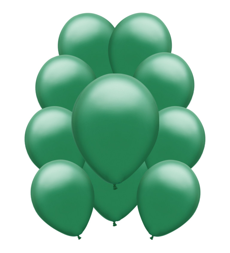 Latexové balónky pastelové – tmavě zelené