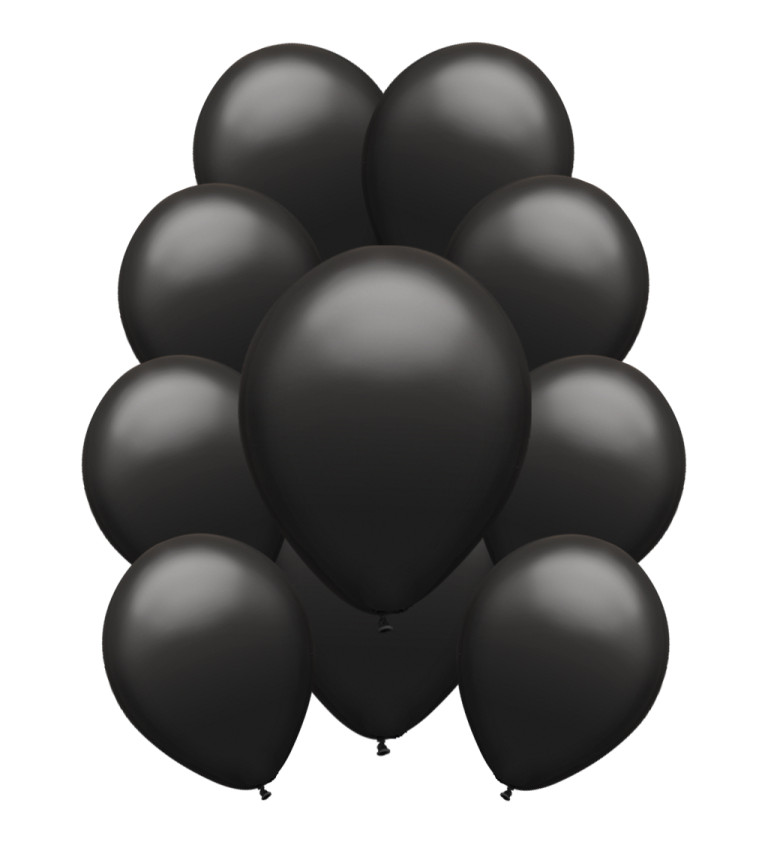 Latexové balónky pastelové – černé