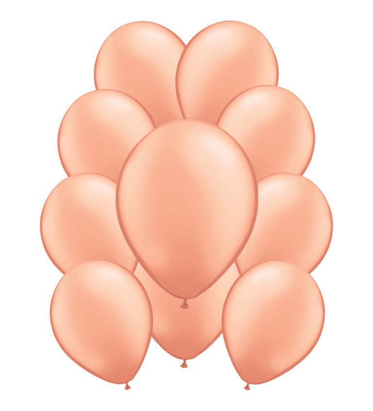 Latexové balónky metalické – rosegold
