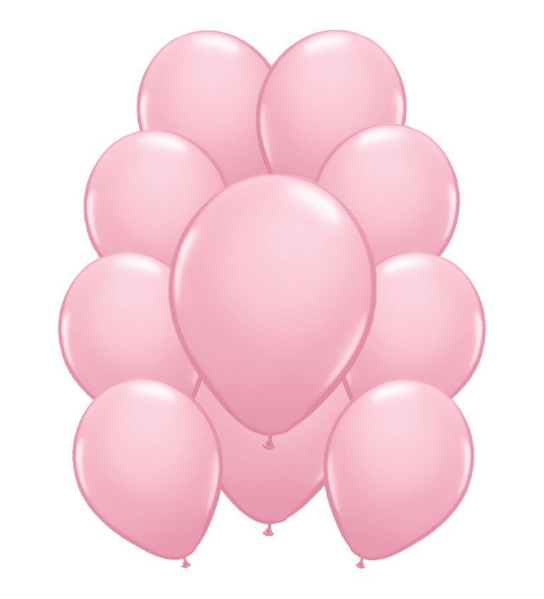 Latexové balónky metalické – baby pink