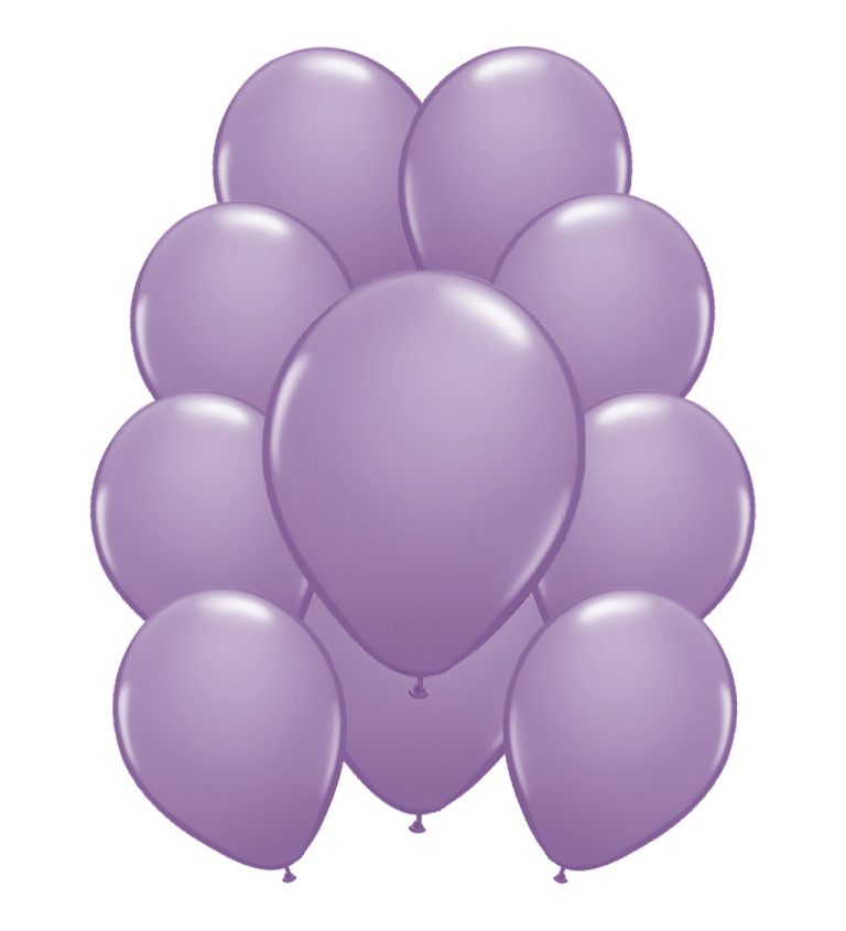 Latexové balónky metalické – světle fialové