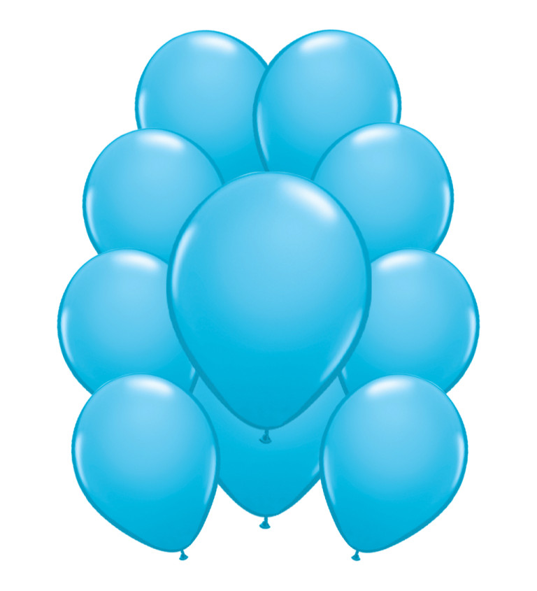 Latexové balónky metalické – baby blue
