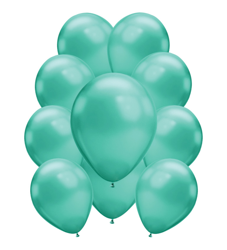 Latexové balónky chromové – zelené