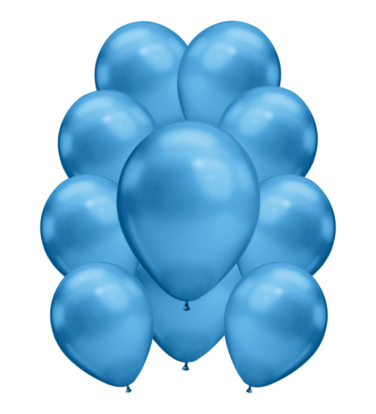 Latexové balónky chromové – modré