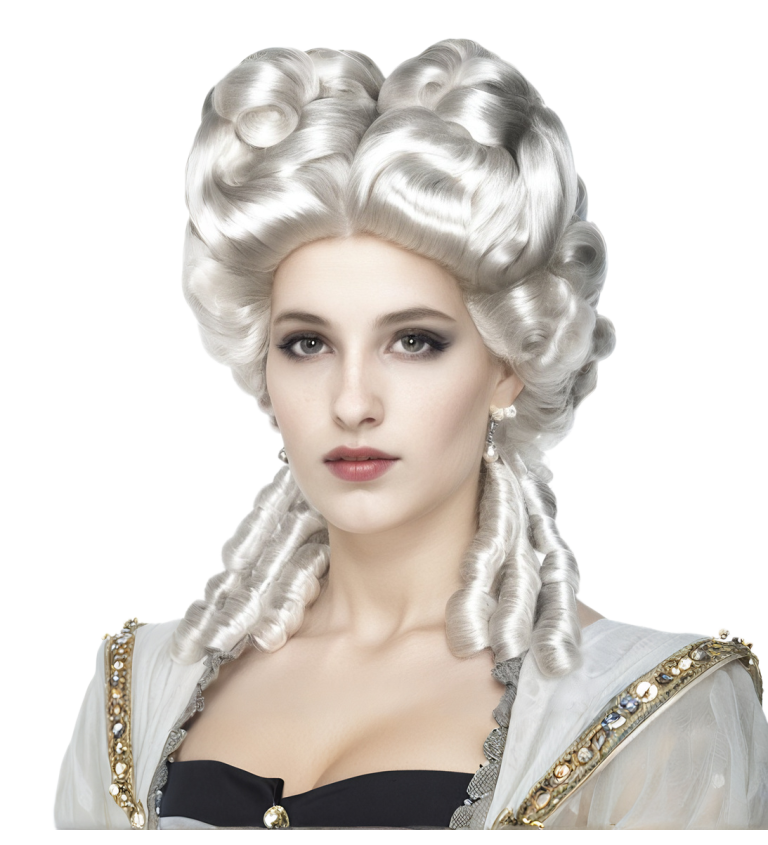Dámská paruka barokní královna
