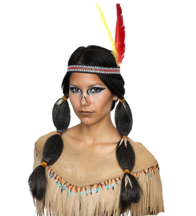 Dámská paruka Indiánka