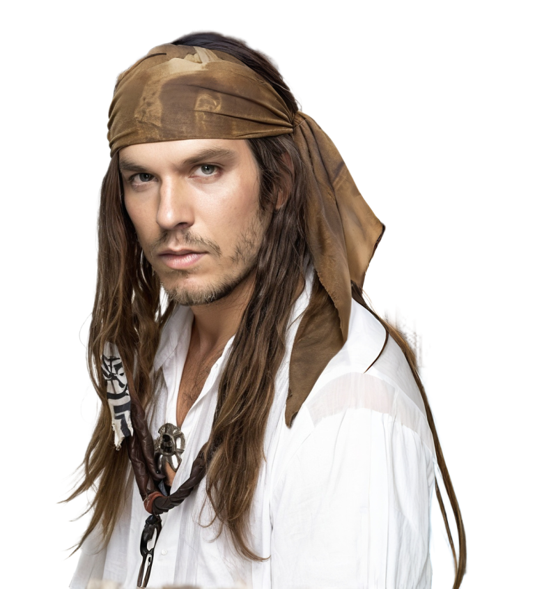 Pánská paruka Pirát