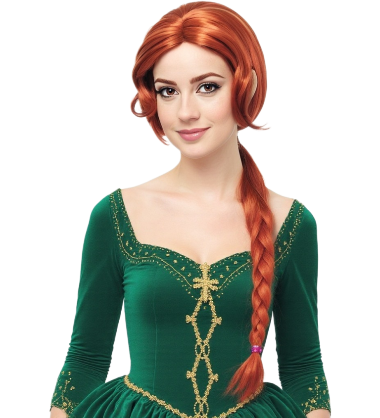 Dámská paruka – kouzelná zelená princezna