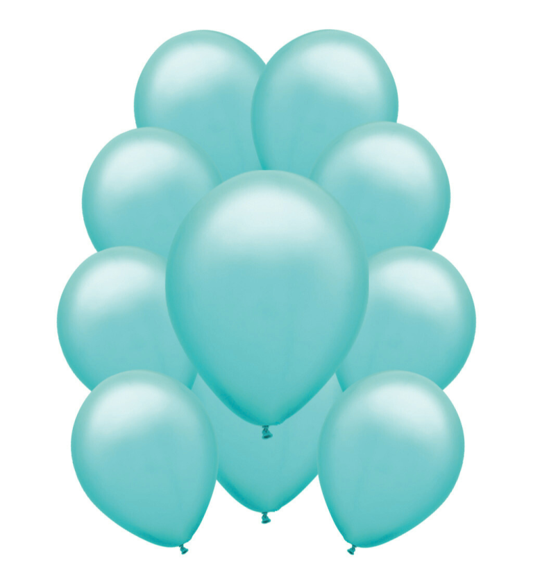 Latexové balónky pastelové – tyrkysové