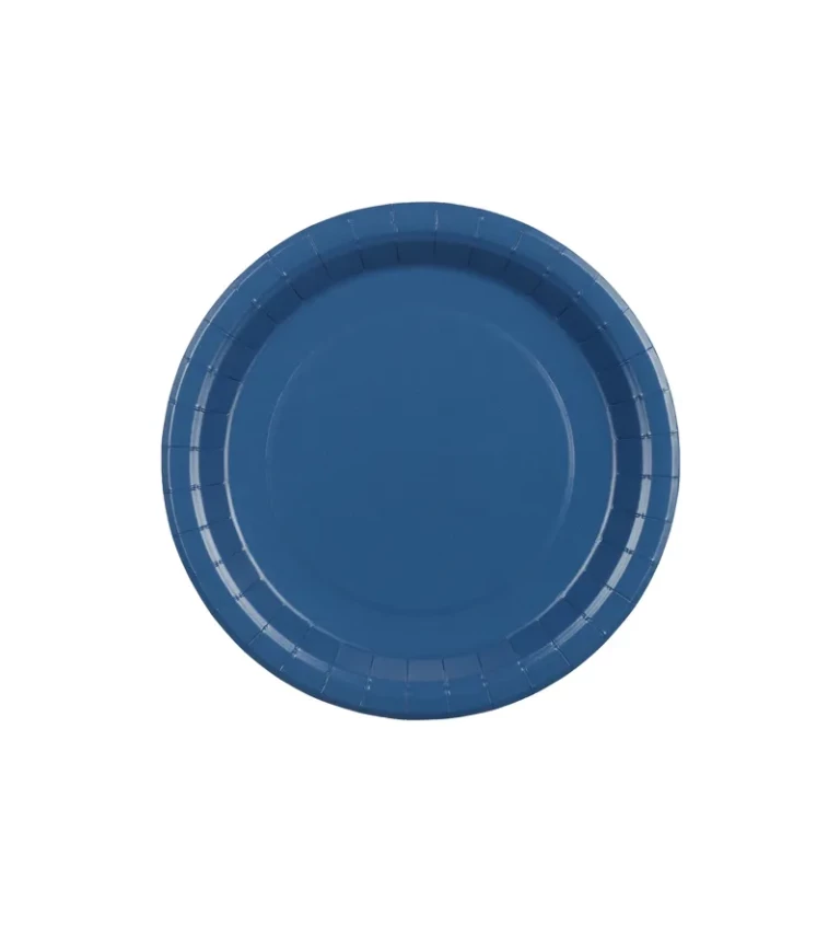 Tmavě modré talířky 23 cm (6 ks)