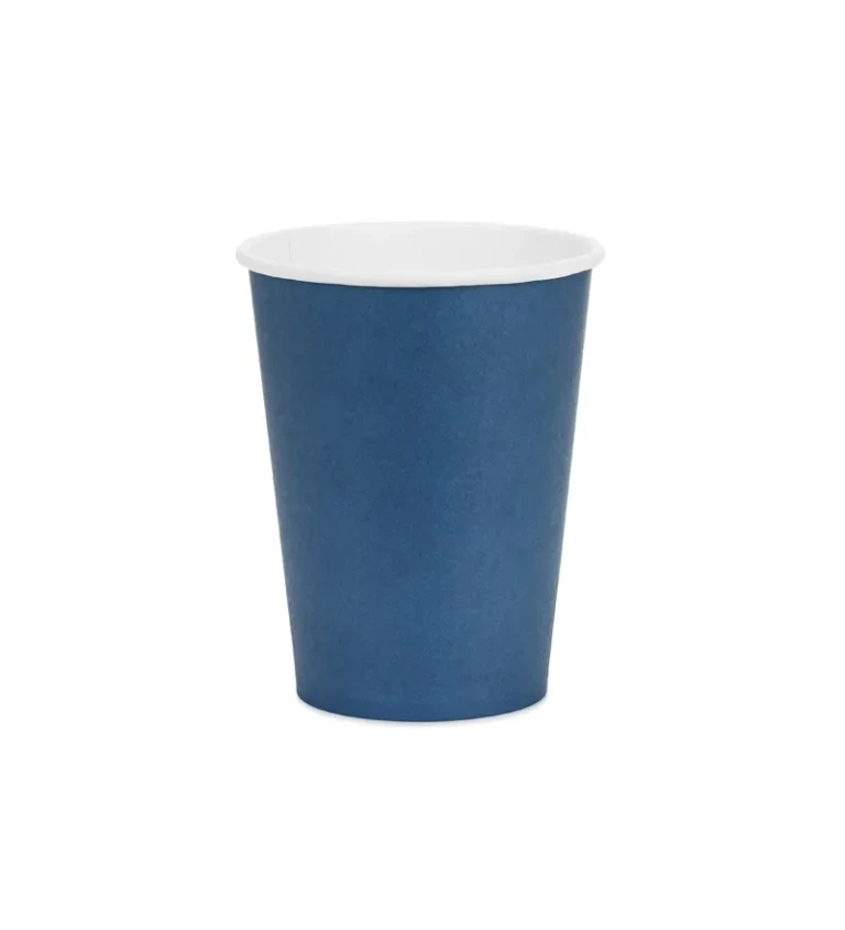 Tmavě modré kelímky 250 ml (6 ks)