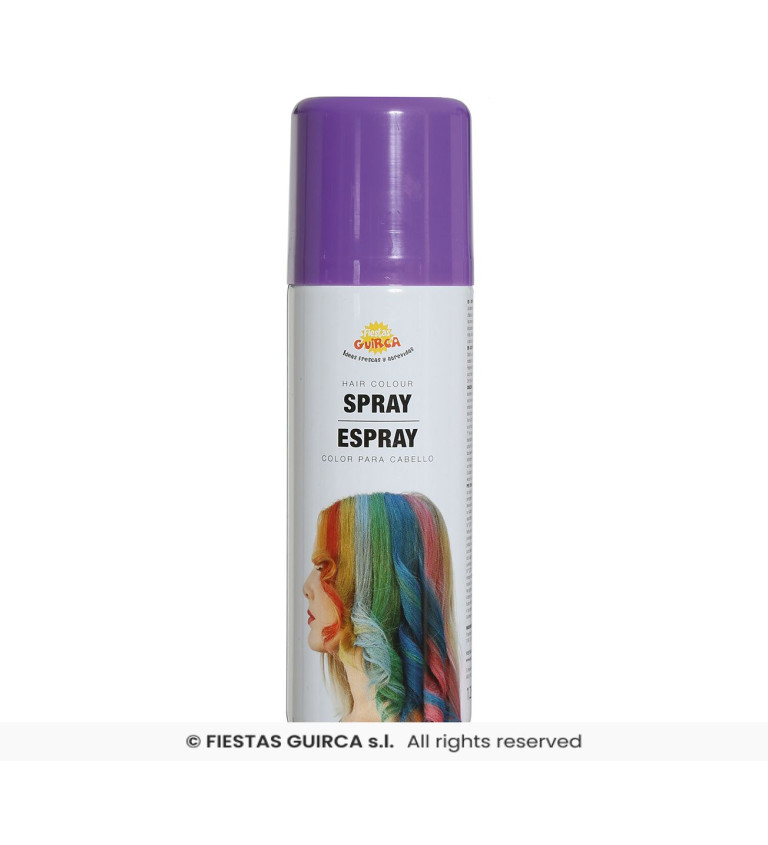 Fialový sprej na vlasy