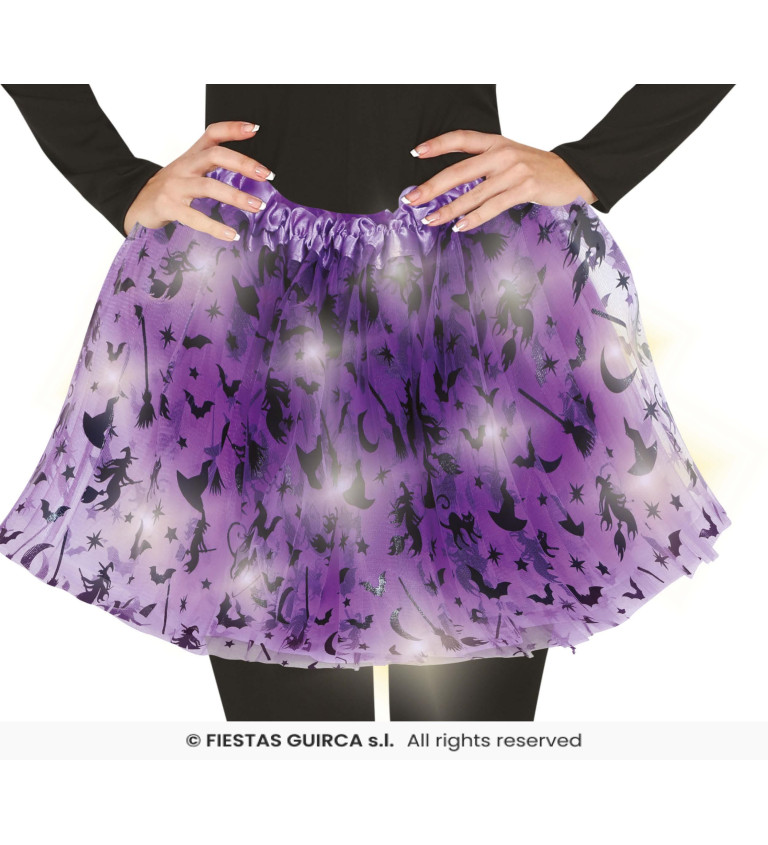 Čarodějnická tutu sukně se světýlky