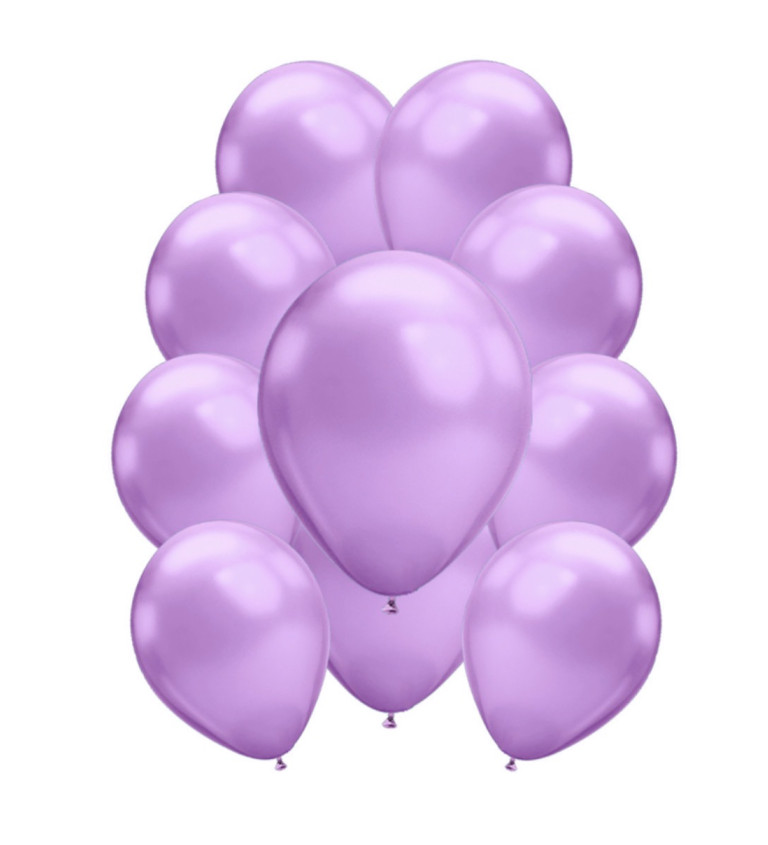 Latexové balónky chromové – fialové