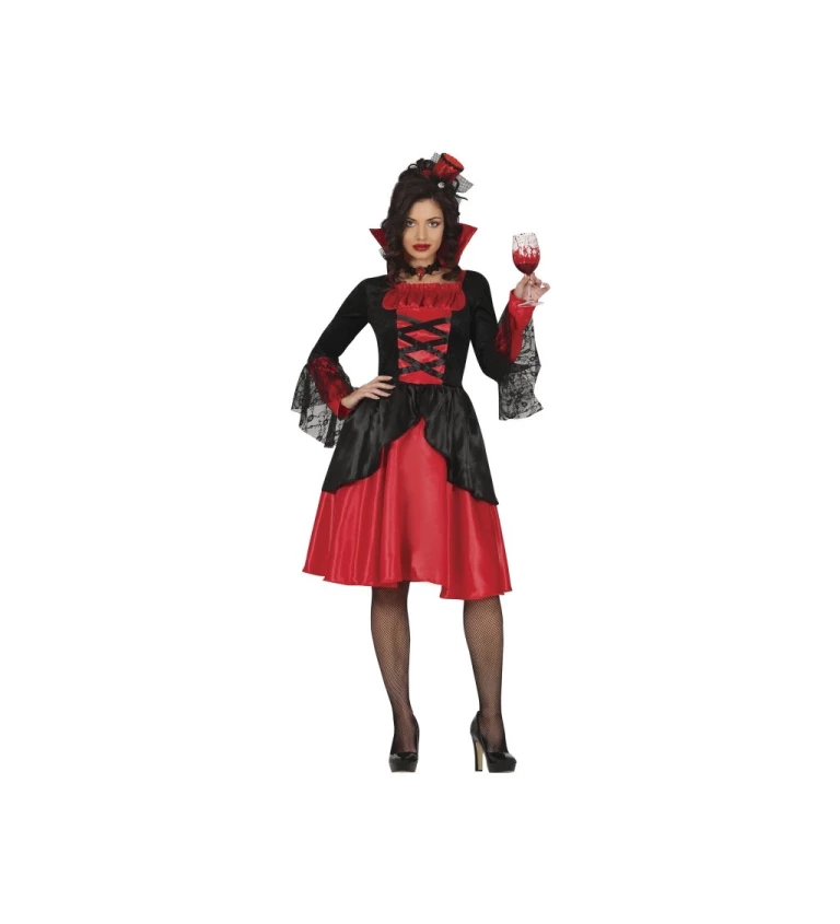 Dámský kostým Upírka temná elegance