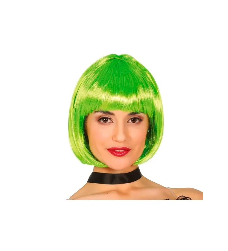 Dámská paruka Bob styl zelená