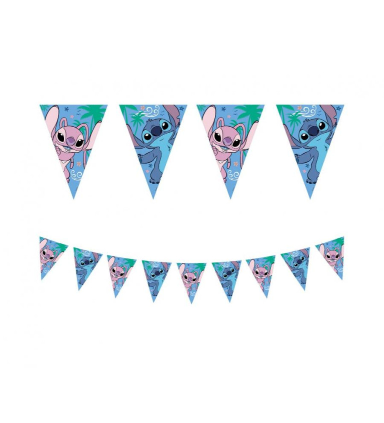 Stitch & Angel – girlanda vlaječek