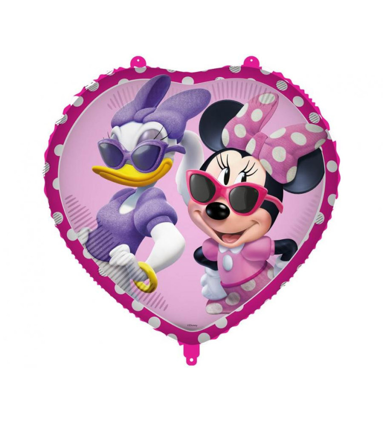 Fóliový balónek srdce - Minnie