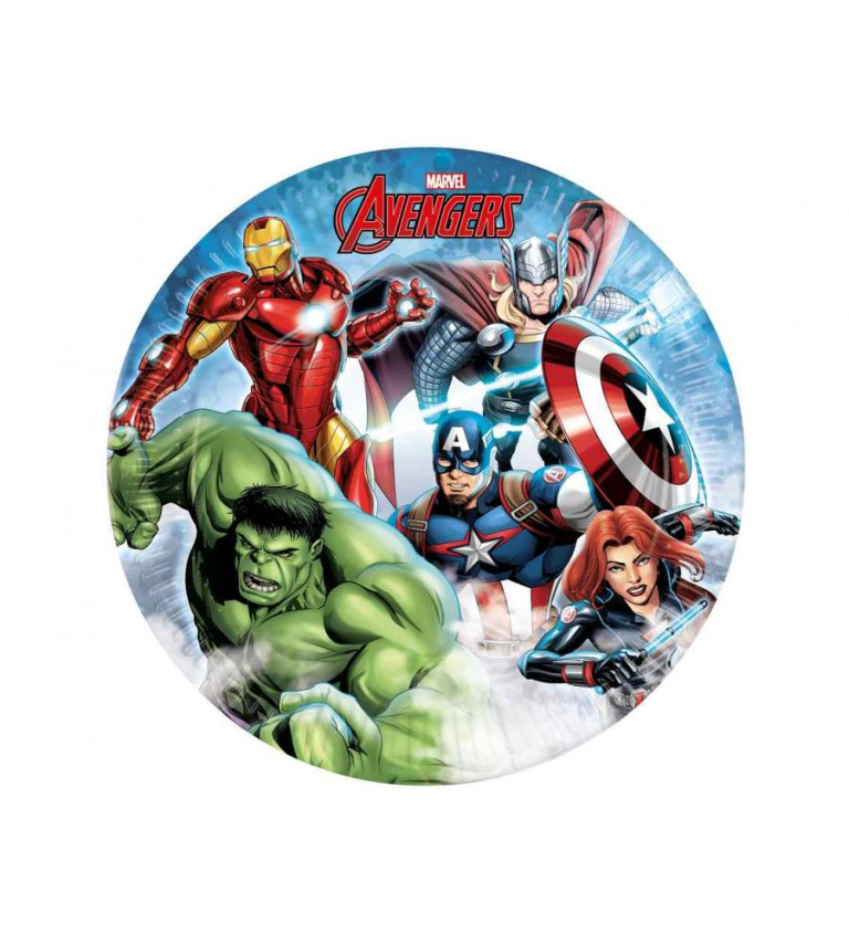 Avengers papírové talíře